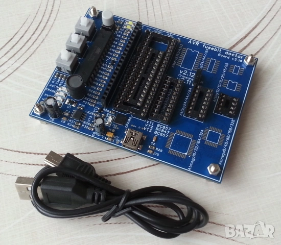 Atmel AVR FuseBit Doctor програматор (всичко в едно)