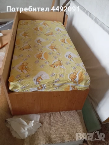 детско легло с матрак , снимка 2 - Мебели за детската стая - 50553965
