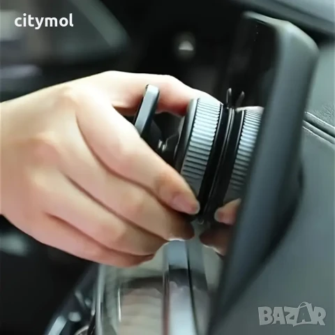 360° регулируема вакуумна магнитна поставка за телефон за кола, магнитна вендуза за телефон, снимка 3 - Аксесоари и консумативи - 50658404