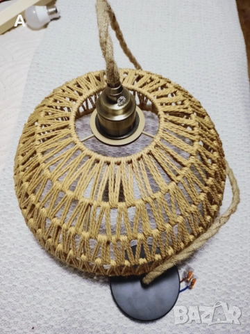 Лампа тип пендел/ лампион с дълъг кабел тип въже, снимка 4 - Лампи за таван - 53064254