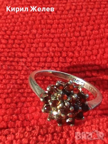 СТАР РУБИНЕН СРЕБЪРЕН ПРЪСТЕН СТЕРЛИНГ СИЛВЪР с ЩЕМПЕЛИ и за РУБИН КАМЪНИТЕ ЮВЕЛИРНА ИЗРАБОТКА 25377, снимка 18 - Антикварни и старинни предмети - 34628472
