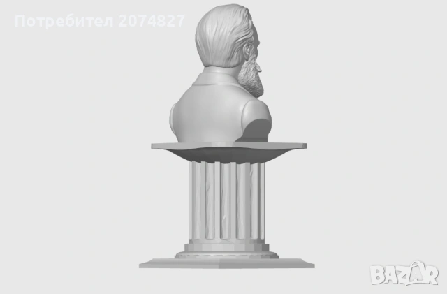 ЛЮБЕН КАРАВЕЛОВ (бюст, статуетка), снимка 8 - Статуетки - 53453523