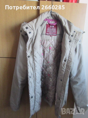 ДАМСКО ЯКЕ ПРОЛЕТ-ЕСЕН С КАЧУЛКА - размер XS, снимка 3 - Якета - 51785160