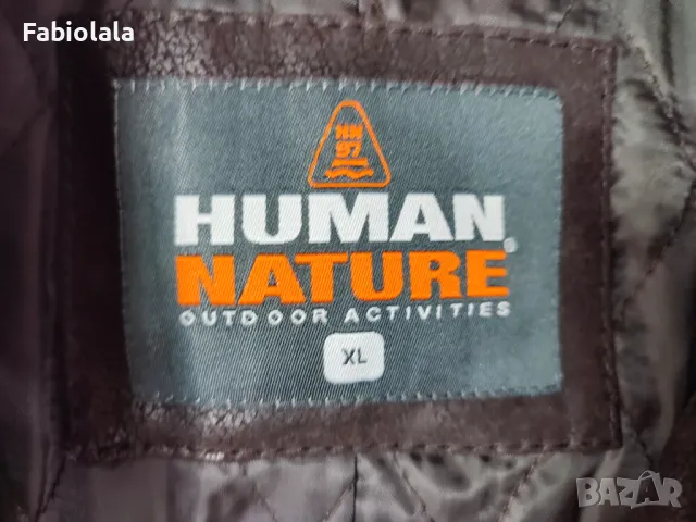 Human Nature leather coat XL, снимка 2 - Якета - 47472736