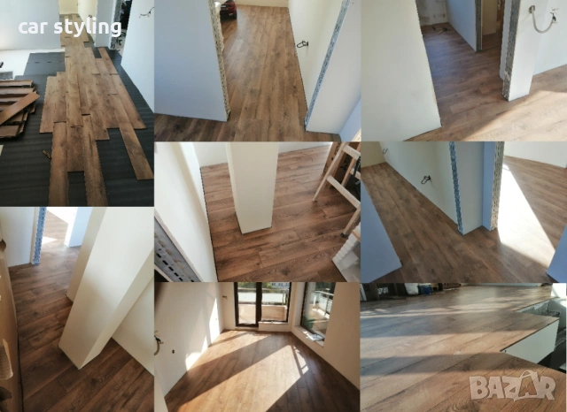 Монтаж на ламинат (ламиниран паркет) винил, первази, подложка XPS, снимка 4 - Монтажи - 47624965