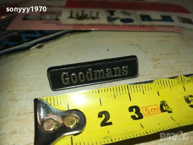 GOODMANS-ЕМБЛЕМА ЗА АУДИО 2210241815, снимка 2 - Други - 47680375