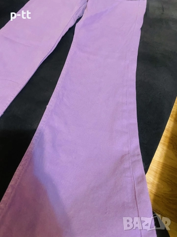 Лилави дънки без забележка ,като нови!Предлагат се само дънките или като сет с ризата и пуловер по и, снимка 8 - Дънки - 52335639