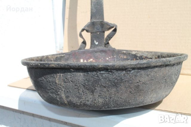Стар меден тиган, снимка 6 - Антикварни и старинни предмети - 42191205