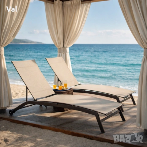 Шезлонг с регулируема облегалка - стил и гарантиран комфорт, снимка 3 - Градински мебели, декорация  - 53842975