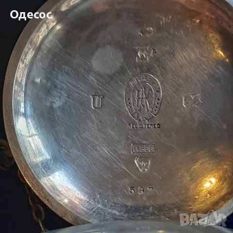 Старинен Османски сребърен джобен часовник с кюстек и ключ, снимка 5 - Антикварни и старинни предмети - 51570560