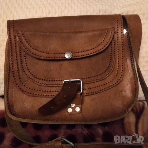 Винтидж чанта естествена кожа ,ръчна изработка , снимка 2 - Чанти - 40027549