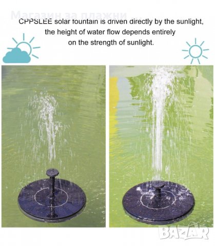 СОЛАРЕН КРЪГЪЛ ГРАДИНСКИ ФОНТАН ЗА ДЕКОРАЦИЯ НА ДОМА, ГРАДИНАТА - код 2877, снимка 10 - Градински мебели, декорация  - 34148552