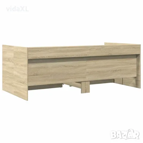 vidaXL Дневно легло с чекмеджета, без матрак, сонома дъб, 90x190 см, снимка 6 - Спални и легла - 56146942