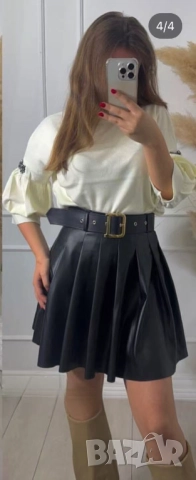 КОЖЕНА ПОЛА 3 цвята , снимка 2 - Поли - 51850803