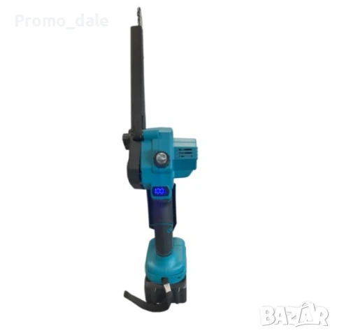 Акумулаторен мини верижен трион 20 см шина с автоматично смазване, с LED дисплей 36V 8Ah + 2 вериги, снимка 3 - Градинска техника - 51233041