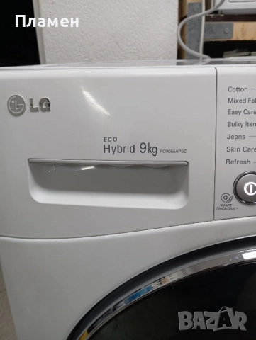 Описание LG Eco Hybrid 9 kg Тип: Кондензационна сушилня с термопомпа Капацитет: 9 кг , снимка 3 - Сушилни - 52435025