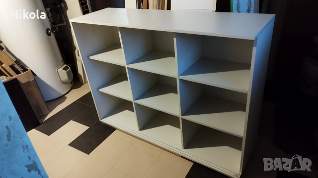 Шкаф - етажерка с 9 рафта 115/45/150 ПДЧ бял, снимка 7 - Шкафове и рафтове - 51789026