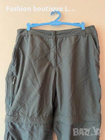 Ice Peak Дамски зелен шушляков панталон с джобове 38 размер с цип за премахване на крачолите 💚💚💚, снимка 2 - Панталони - 52117035