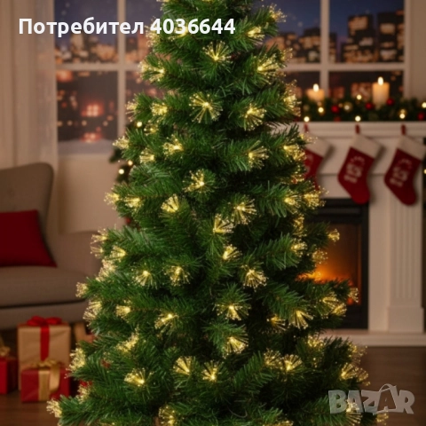 Коледна елха с вградени светлини - магията на Коледа - 150см, снимка 5 - Декорация за дома - 52469688