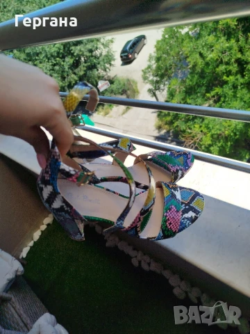 обувки с дебел ток , снимка 4 - Дамски обувки на ток - 50534904