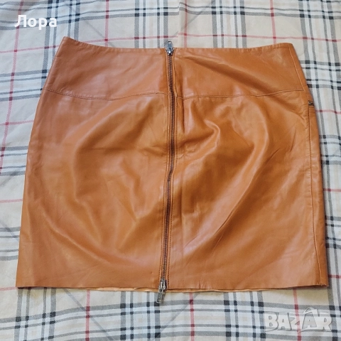 Дамска пола естествена кожа , снимка 2 - Поли - 52420879