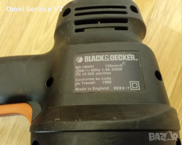 Ексцентик  шлайф Black and Decker 125 mm, снимка 3 - Други инструменти - 49231128