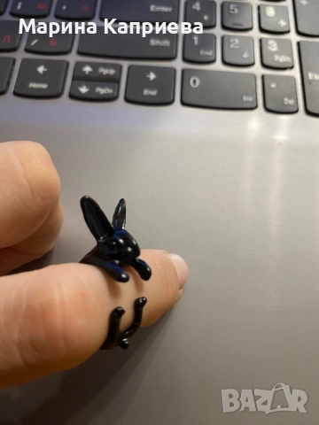 Пръстен “Заек” в наличност два цвята /А-74/, снимка 4 - Пръстени - 51537255