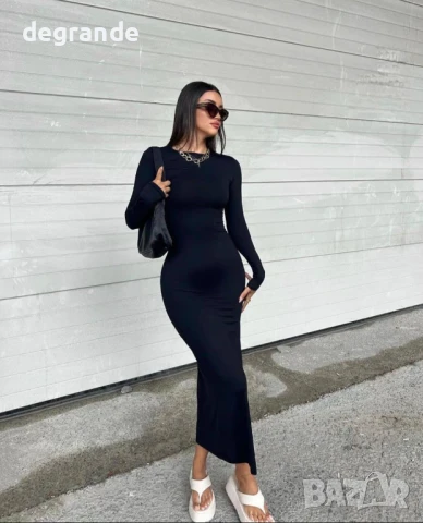 Красива дамска рокля със слим кройка, снимка 3 - Рокли - 51145217