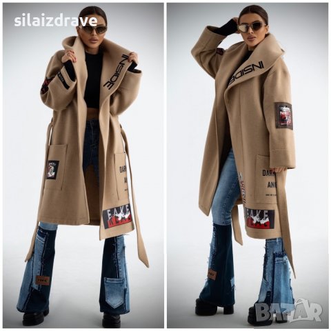 Дизайнерско палто, снимка 3 - Палта, манта - 38772535