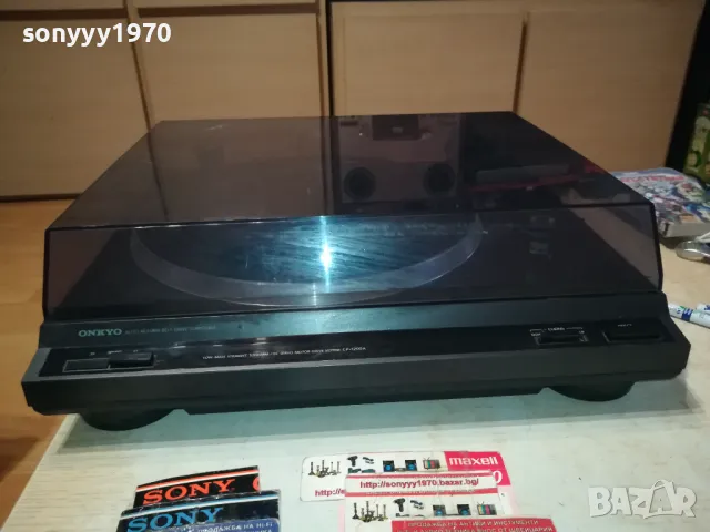 ONKYO CP-1200A MADE IN JAPAN-ВНОС SWISS 1602251512LNWC, снимка 2 - Грамофони - 49152315