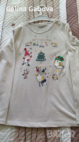 Коледни блузки, снимка 1 - Детски Блузи и туники - 36442518
