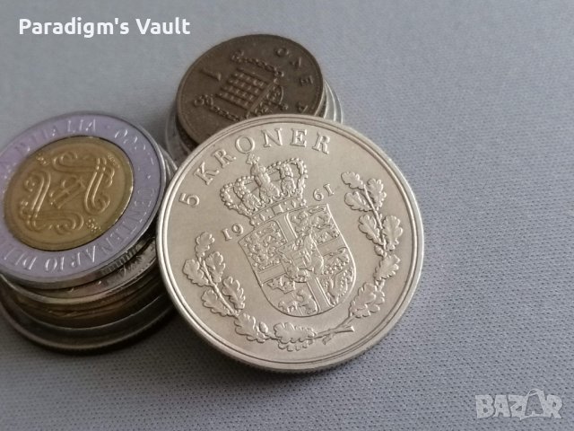 Mонета - Дания - 5 крони | 1961г.