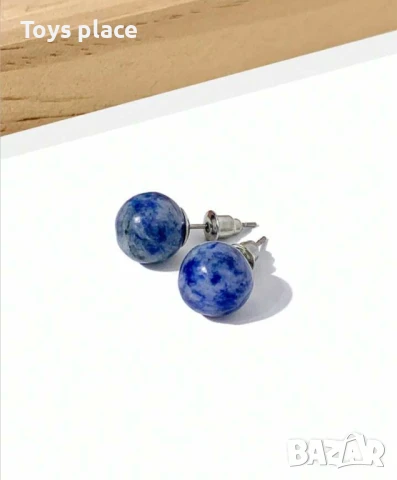 Красиви обеци с естествени камъни , снимка 4 - Обеци - 50971811