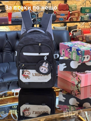 Labubu Детска Раница Лабубу - Налични Различни Цветове Код SK72, снимка 4 - Раници - 52475051