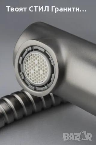 Титаниев Смесител за Кухненска Мивка с издърпваща се глава – Модел 3700, снимка 3 - Смесители - 47846218