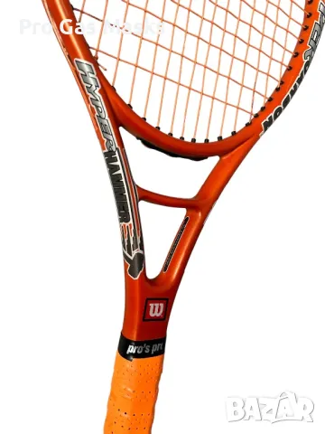 Професионална Тенис Ракета Tennis Racquet Wilson Hammer Hyper Carbon Oversize Hyper Bar 106 sq Inche, снимка 4 - Тенис - 49612751