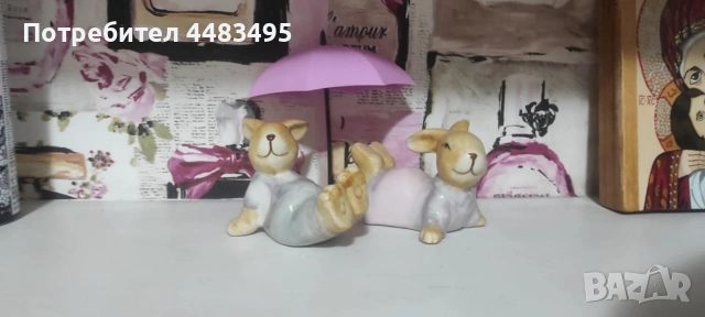 Порцеланови зайчета , снимка 4 - Декорация за дома - 53402777