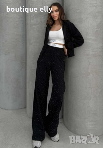 дамски комплект три части с камъчета, снимка 3 - Комплекти - 51480240