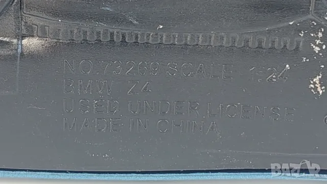 Мащаб 1/24 (BMW Z4 Roadster / Convertible, 2010 г., поколение E89), снимка 6 - Колекции - 56057859