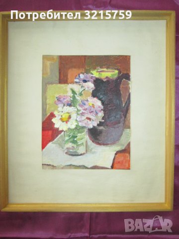 Картина масло, картон , Наталия Балджиева,39х34см., снимка 1