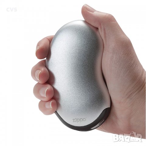 Power Bank и Нагревател за ръце ZIPPO, Сребрист