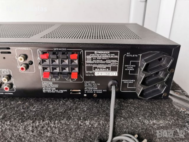 Стерео усилвател PIONEER SA-740, снимка 7 - Ресийвъри, усилватели, смесителни пултове - 41897163