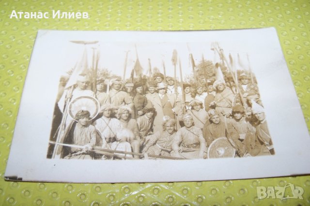 Снимка от август 1935г. на участниците в заснемането на филма "Михаил Строгов", снимка 4 - Други ценни предмети - 34793850