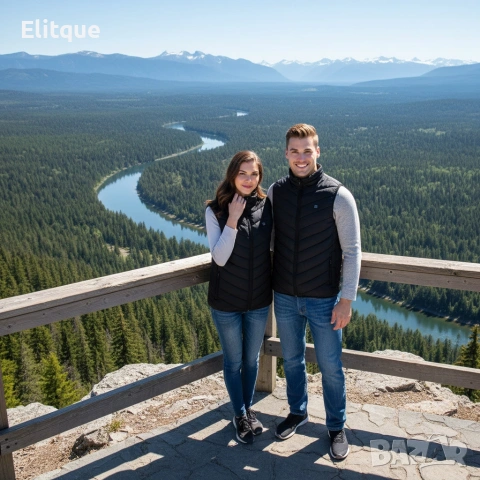 Електрически отопляем елек за зимния период с USB захранване - Unisex, снимка 3 - Елеци - 53122564