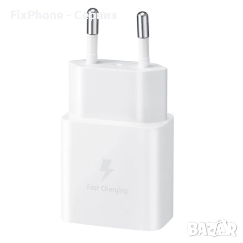 Оригинален адаптер Samsung 15W USB-C, EP-T1510NWEGEU, 220V Fast Charging в кутия, Бял , снимка 2 - Оригинални зарядни - 52572198