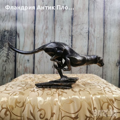 Метална пластика - Пума, снимка 2 - Статуетки - 38717901