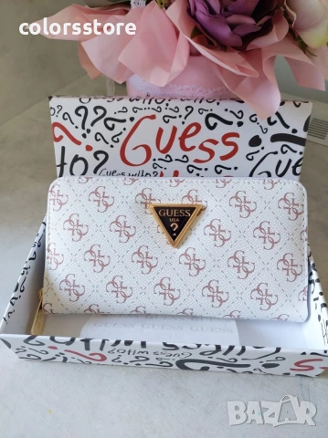 Бяло портмоне Guess/ SG55, снимка 5 - Портфейли, портмонета - 33676060