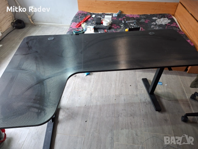 Геймърско бюро "L-shaped", черно, снимка 5 - Бюра - 53288341