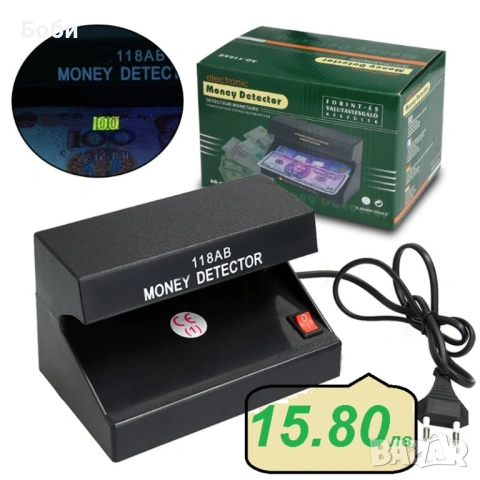 Детектор - тестер за проверка на пари -  на батерии, снимка 4 - Друга електроника - 53636405