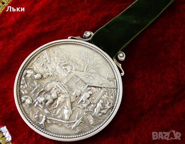 Плакет,пано от калай Зима на SkS. , снимка 2 - Антикварни и старинни предмети - 39051091